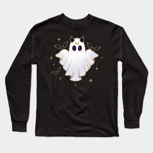 Aquarius Bat Ghost Long Sleeve T-Shirt